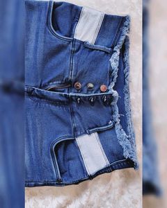 High Rise Blue Denim Skinny Jeans