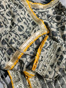 Anarkali Angrakha Style Sharara (3Pcs Suit)