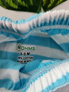 Ohms Brown And Blue Pant Set Of 2( Toddlers)