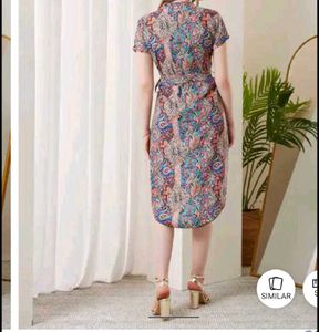 Boho Paisley Print onepiece dress