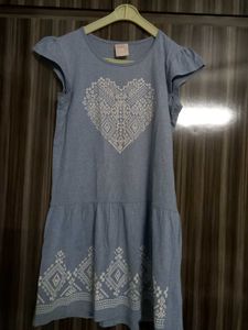 Cute Girls' Blue Dress