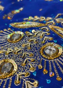 Royal Blue zardozi 💯 an sew work beautiful 😍