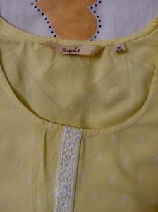 Yellow Embroidered Kurta 💛