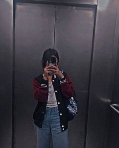 Varsity Style Bomber Jacket