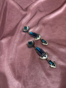 💙 Vintage Sapphire Statement Earrings 💙