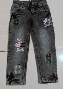 Girls' Distressed Wash Jeans