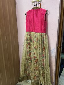 Elegant Floral Anarkali Dress