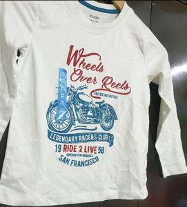 White T-shirt For Baby Boy 4-5 Year, Chest-26