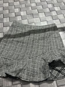 Plaid Ruffle Mini Skirt