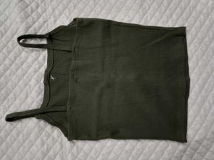 olive green tight fit top for my girly pops