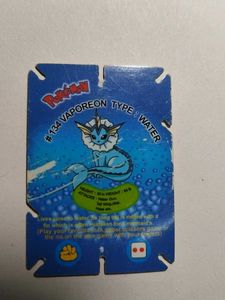 Cheetos Pokemon Jenga card Vaporeon