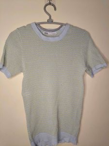 Zara Textured Knit Top