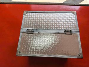 Red Metal Makeup Vanity Case