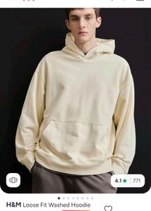 H&M Loose Fit Washed Hoodie