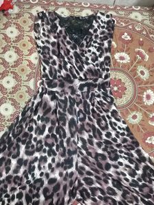 Animal Print Mini dangri dress