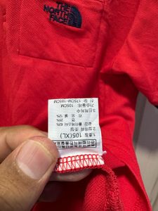 The North Face Red Short Sleeves Polo T-Shirt