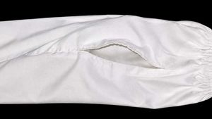 White Elastic Waist Palazzo Pants