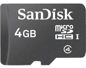 SanDisk 4GB MicroSDHC Card