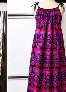 Boho Geometric Print Maxi Dress