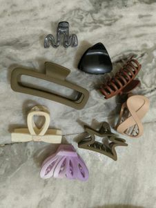 8 Trendy Claw Clips Bundle