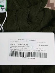 olive solide high neck sweater dress