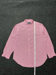 Ralph Lauren Pink Gingham Button-Down Shirt