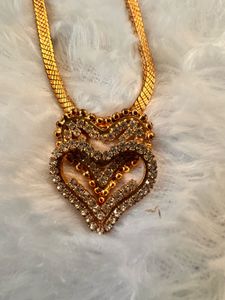 Sparkling Heart Pendant Necklace