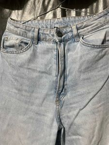 H&amp;M Light Wash Wide Leg Jeans