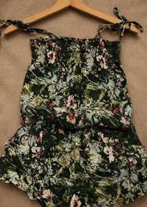 Boho Floral Print Mini Dress