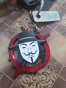 V for Vendetta Mask Keychain
