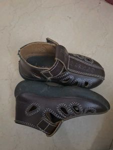 Stylish Brown Leather Sandals for Boys