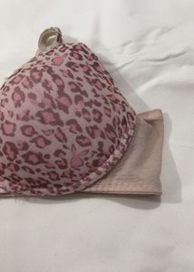 Playboy Pink Leopard Print Bra
