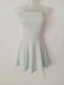 Light Green Fit and Flare Dress