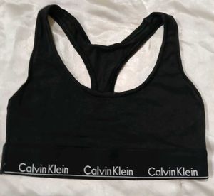 Calvin Klein Black Sports Bra panty set
