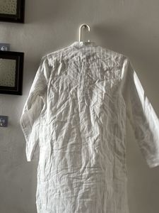 Classic White Cotton Kurta