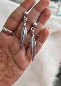 Boho Feather Dangle Earrings
