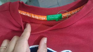 Benetton League Red Sweatshirt