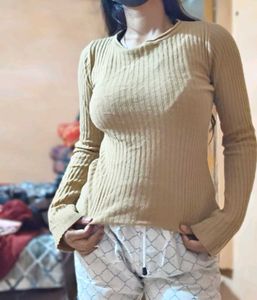 Ribbed Long Sleeve Top