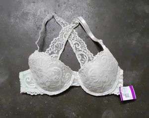Elegant White Lace Bra