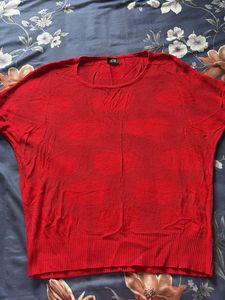 H&amp;M Red Knit Top