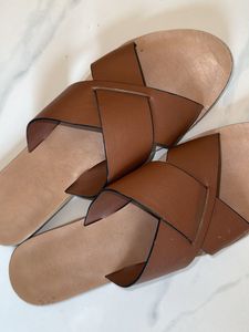 Stylish Brown Leather Sandals