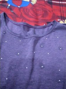 Purple printed T-Shirt