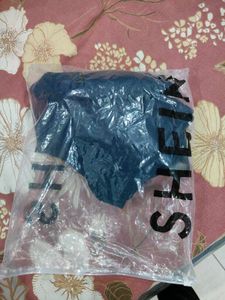 shein Comfortable Navy Blue Pants
