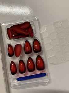Red Ombre Press-On Nails