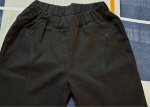 Black Elastic Waist Pants
