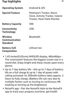 Smartwatch noise fit halo
