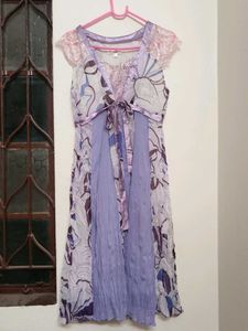 Vintage lavender floral midi gown💜