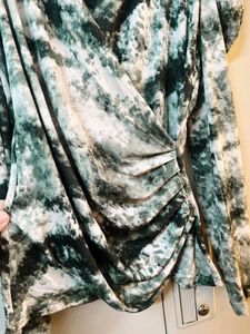 Stylish Ruched Wrap Top