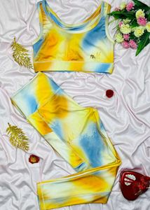 H&amp;M Tie-Dye Sports Bra &amp; Leggings Set Xxl Size