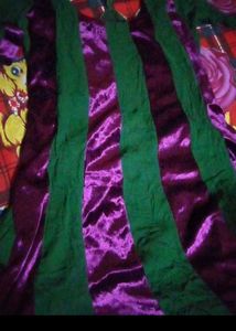 Elegant Purple and Green Embellished Kurta